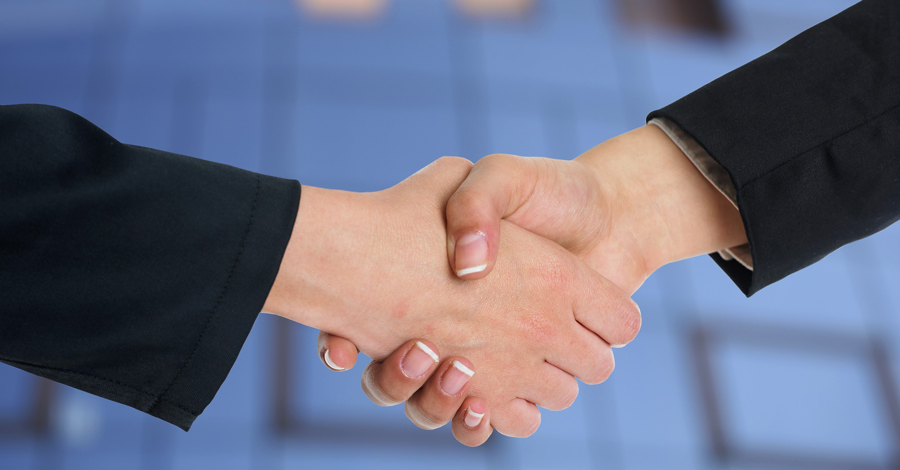 Stock photo of a business handshake