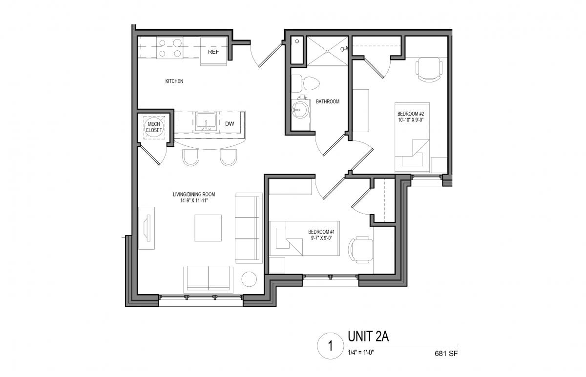 Captech Residence Hall Unit 2A