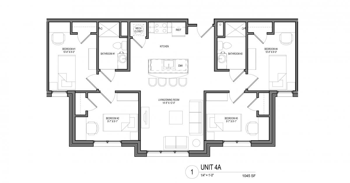 Captech Residence Hall Unit 4A