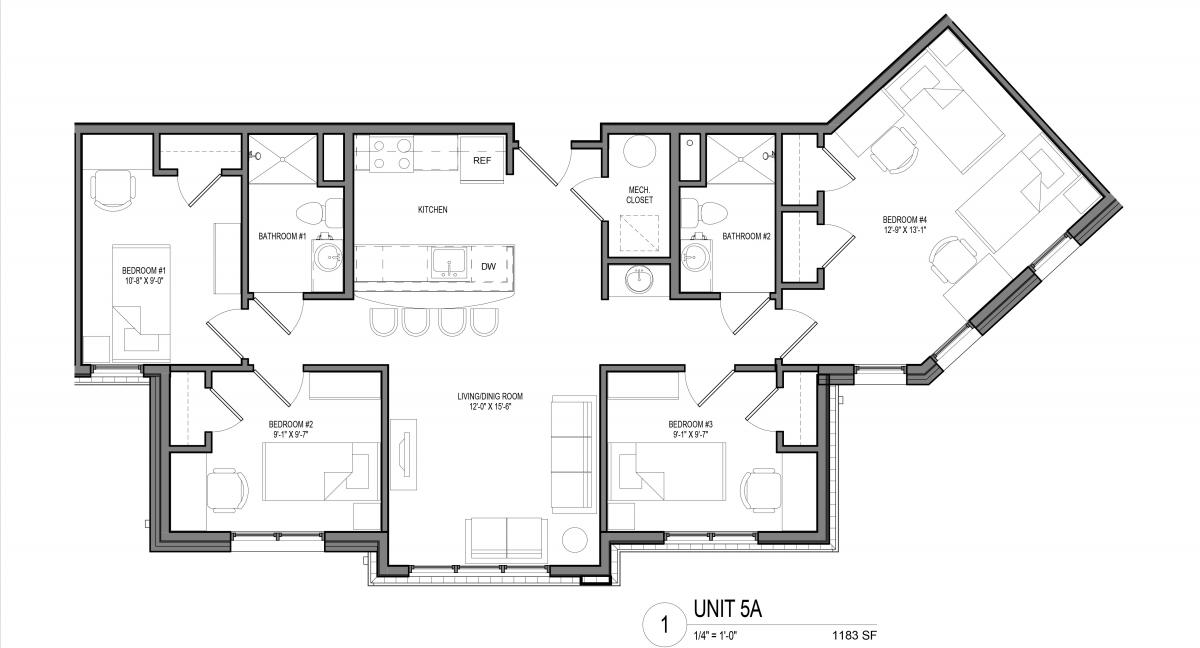 Captech Residence Hall Unit 5A