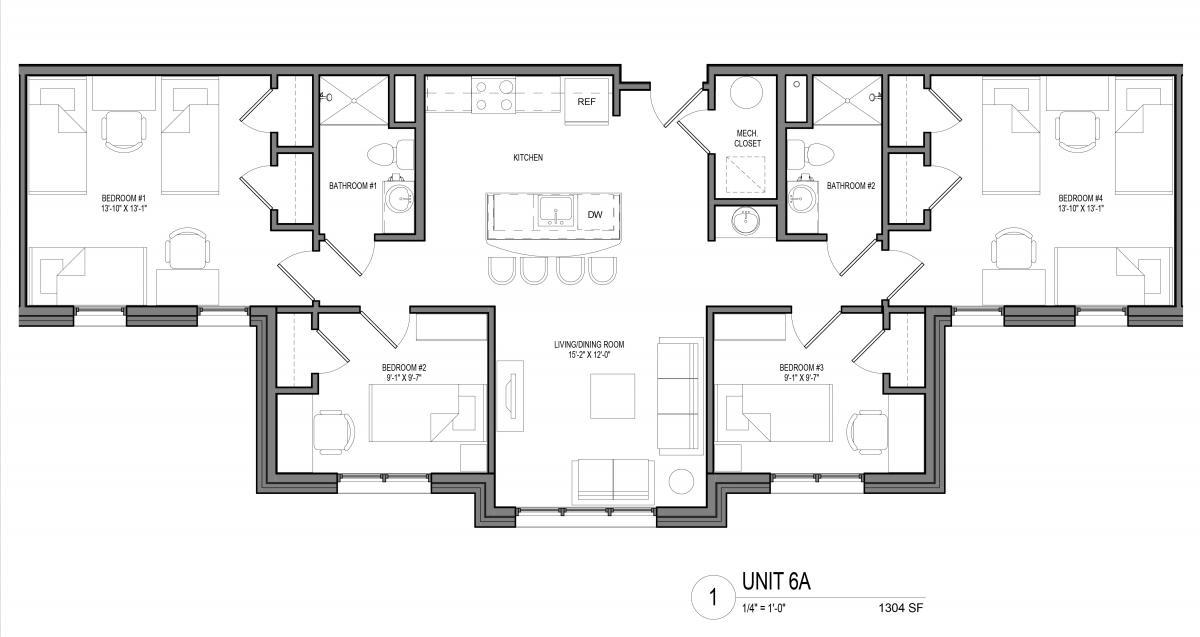 Captech Residence Hall Unit 6A