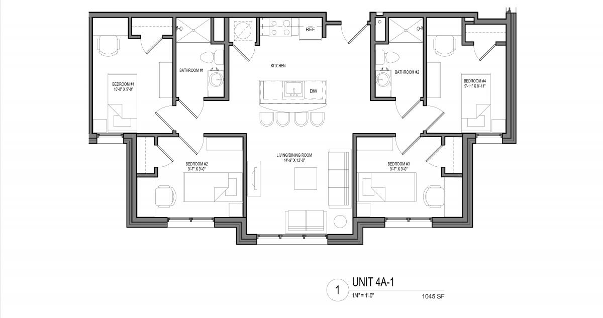 Captech Residence Hall Unit 4A-1