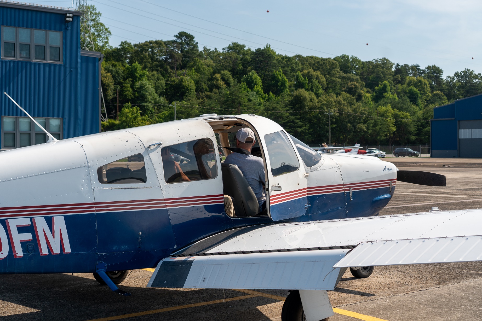 Aerocampers fly plane at FME Airport