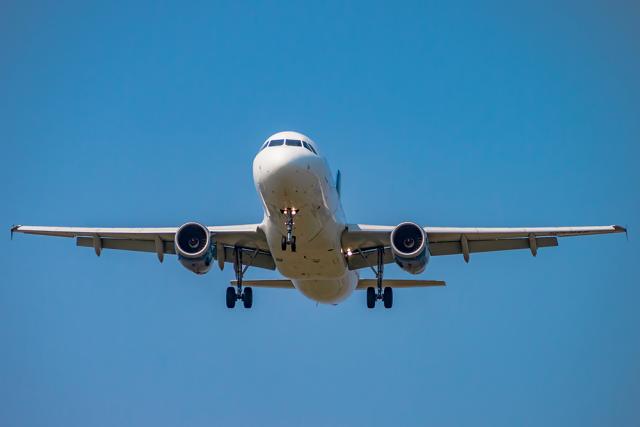 Stock photo of an airplane