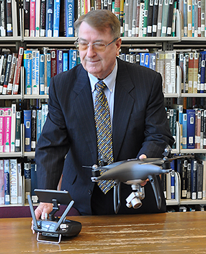 Dr. Richard Baker with drones