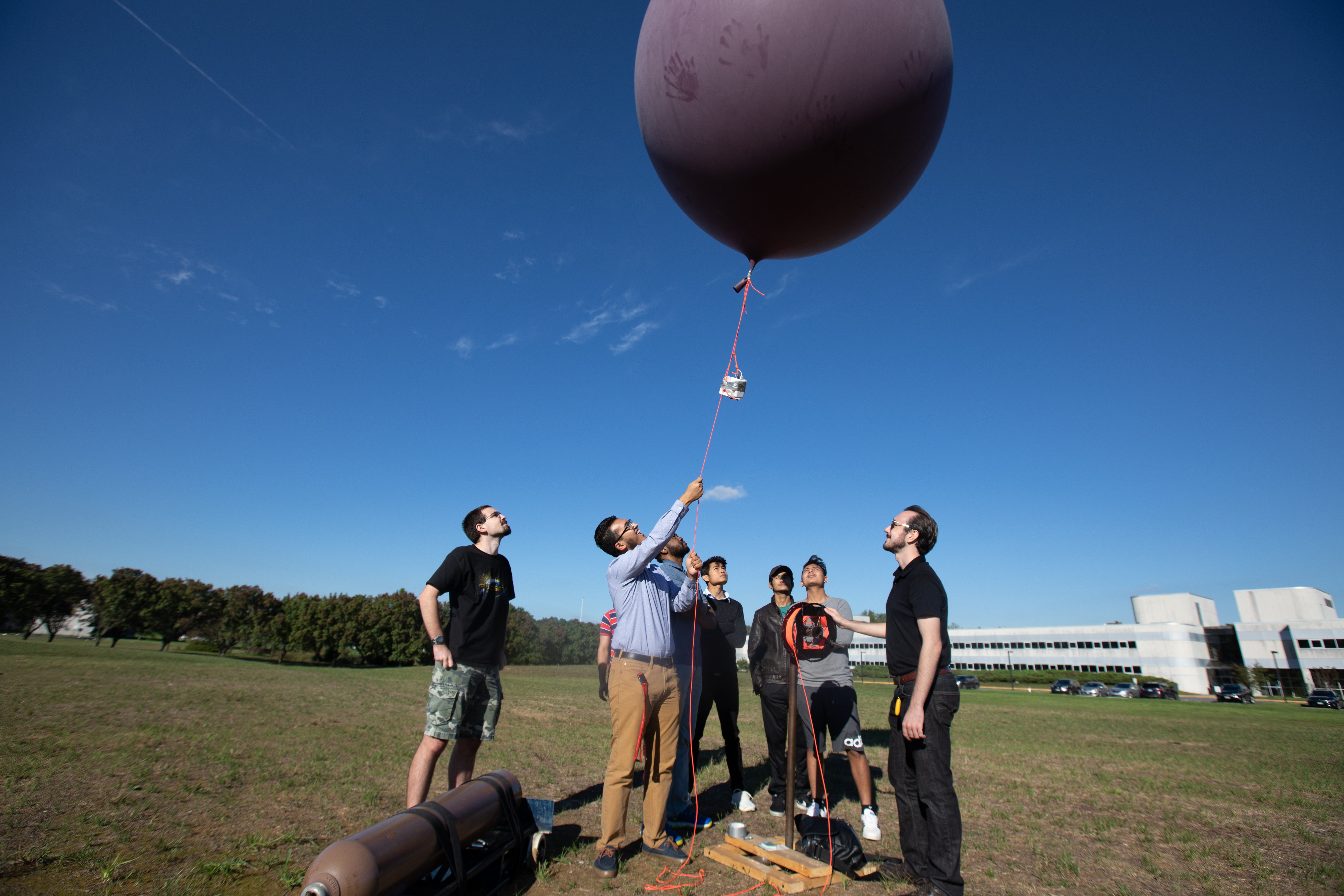 Students with Balloon Payload