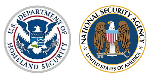 DHS and NSA logos DHS and NSA logos