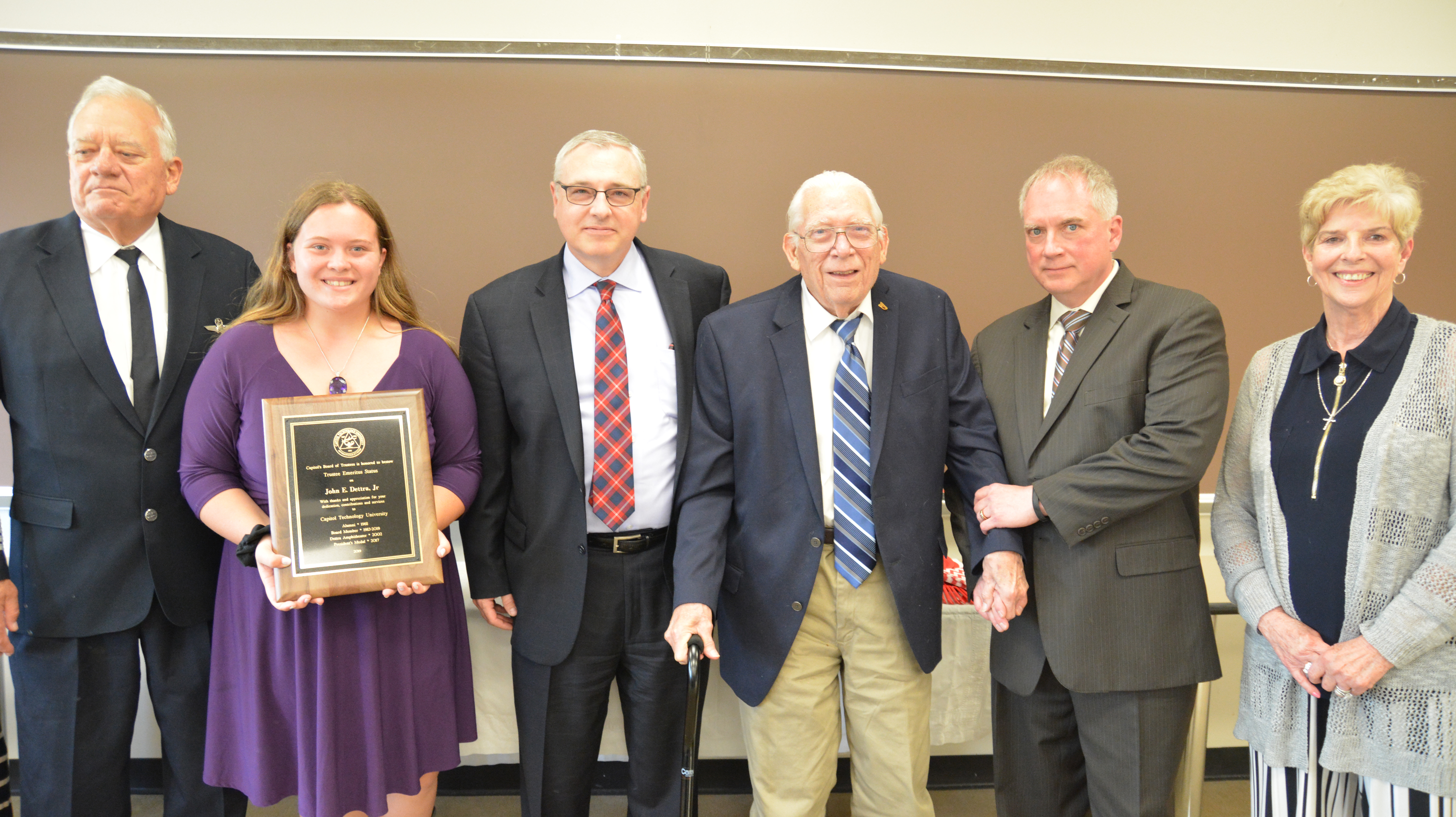 John Dettra Trustee Emeritus award
