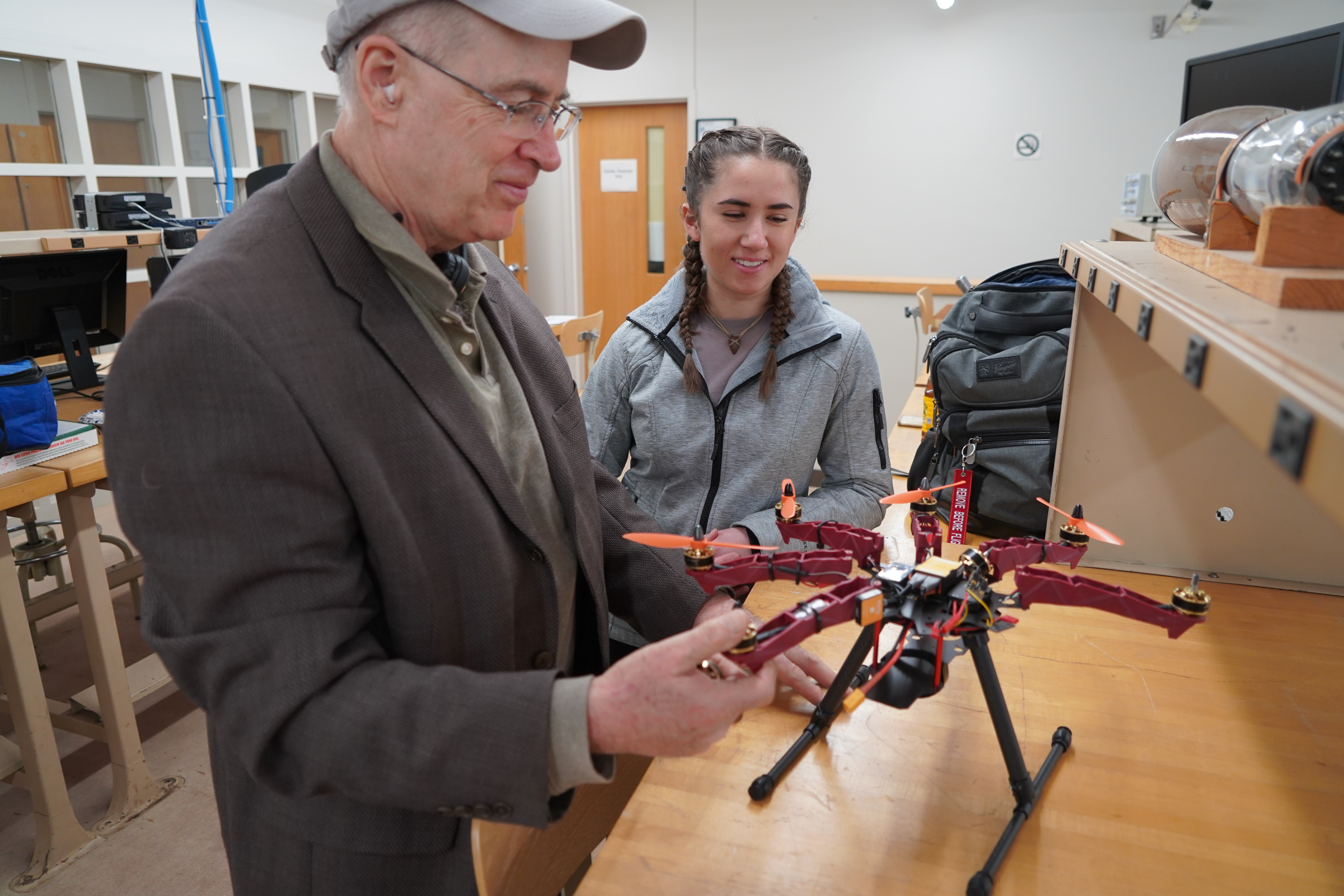 Drone Drop Planning with Dr. Hansen and Student Valerie
