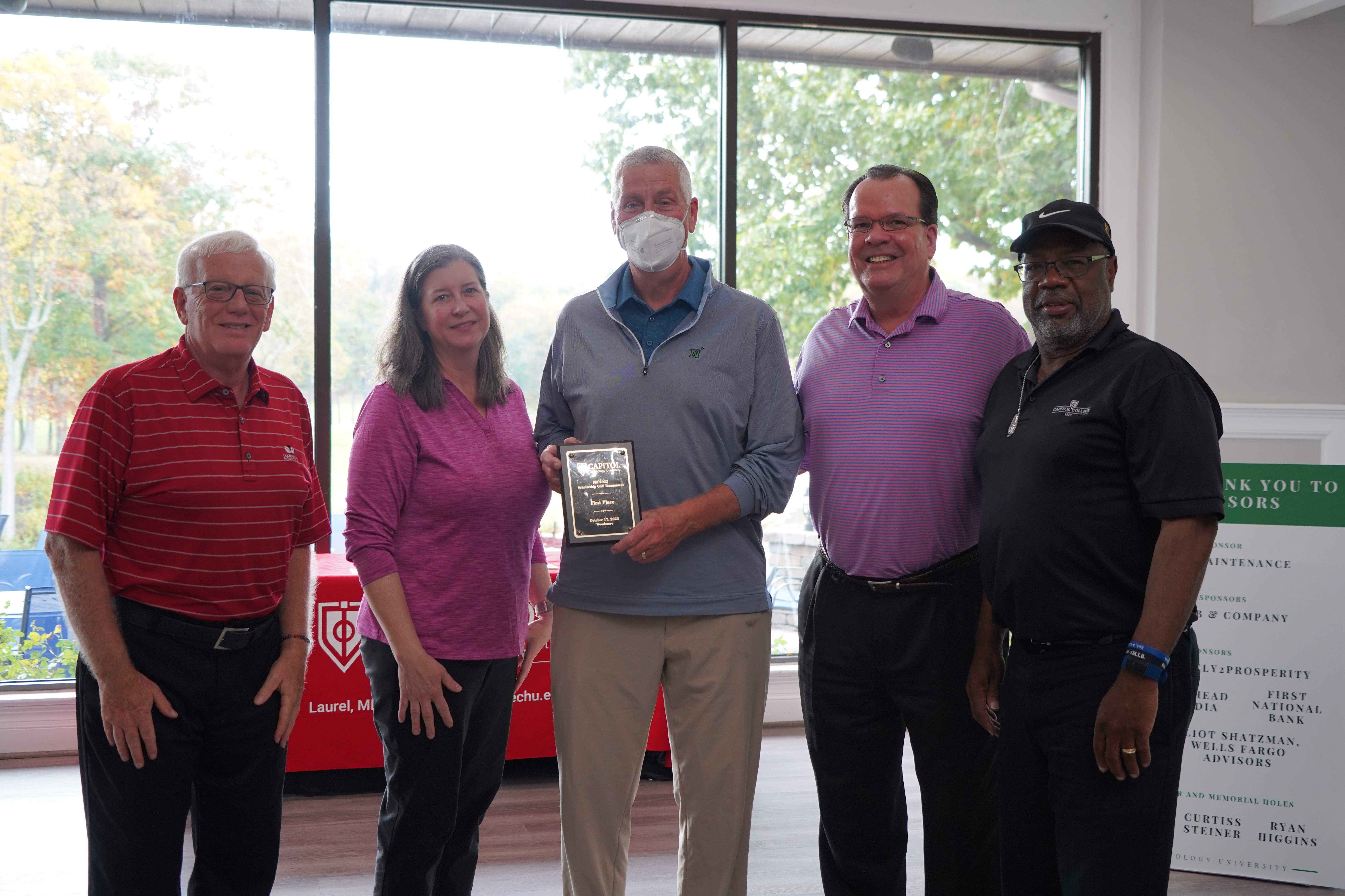 Golf Tournament 2022 Awards Reception First Place Team