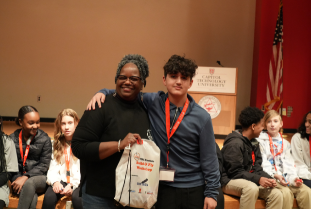 STEM Challenge Rocketry Workshop in Auditorium