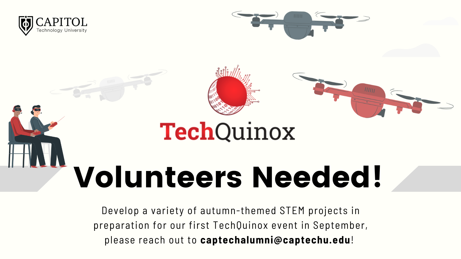 TechQuinox Call for Volunteers Graphic