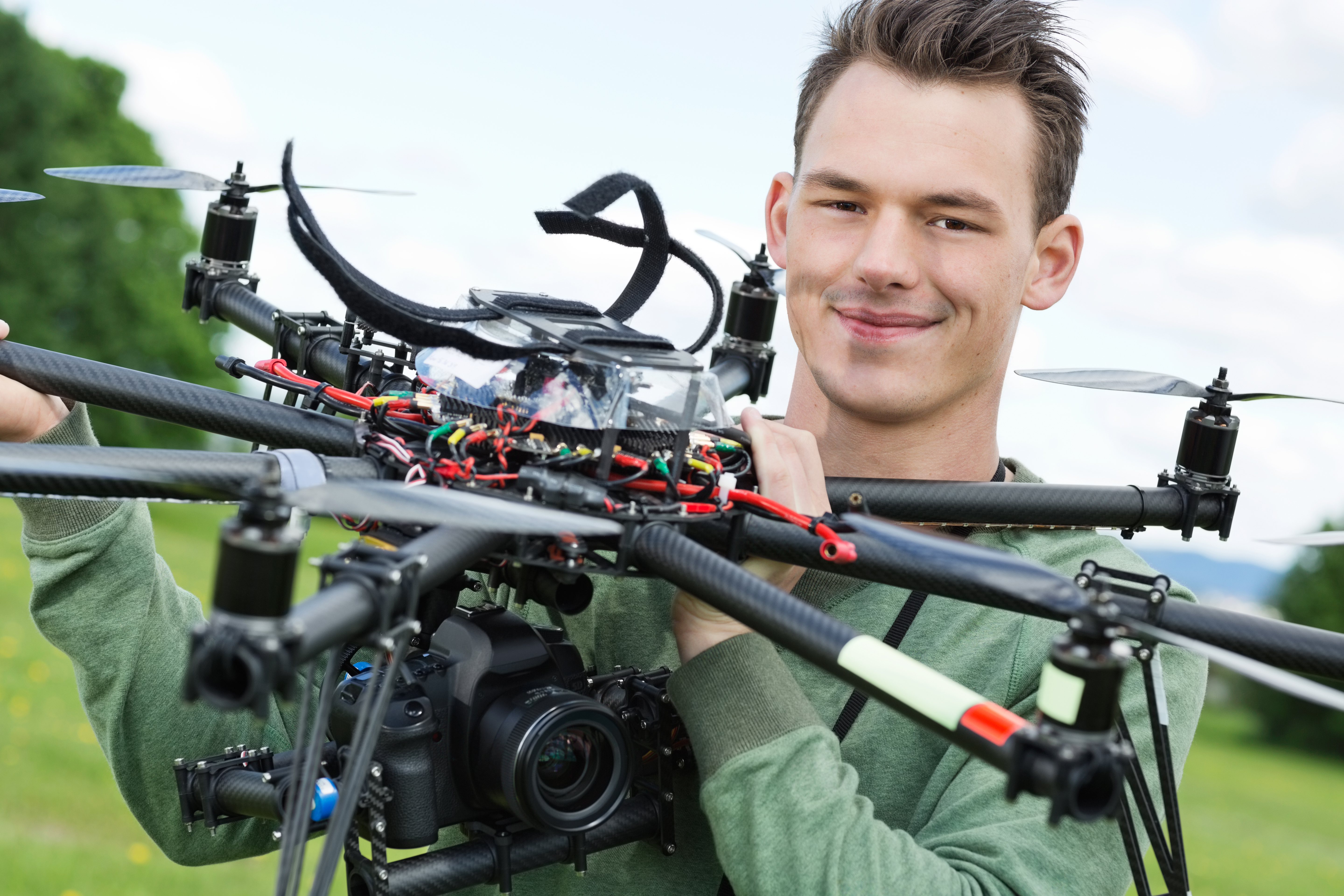 Young drone pilot STOCK PHOTO