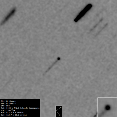 Image of NEO object 2000NM