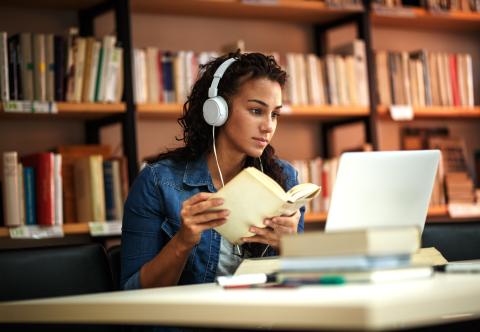 girl studying