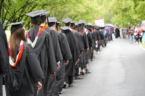 Capitol Tech 2023 Graduates in a Line