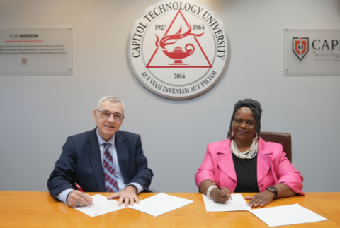 Capitol Tech Fire Rockets MOU Signing