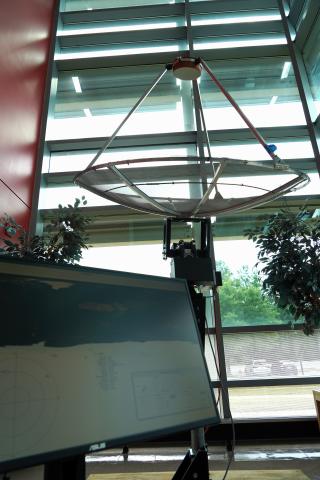 Satellite Ground Station with Software Running