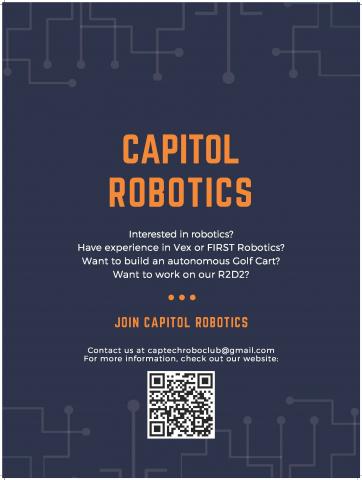 Robotics team info flyer