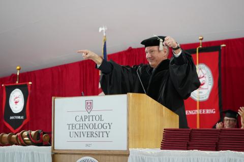 NBC News Correspondent Tom Costello at Capitol Tech 2023 Commencement