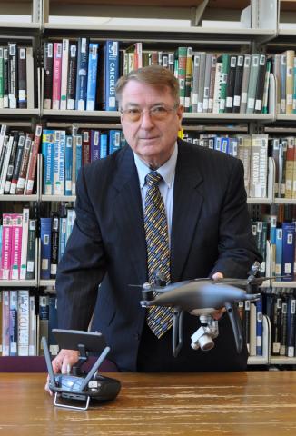 Richard Baker with drone