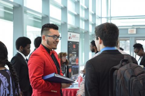 students at career conference