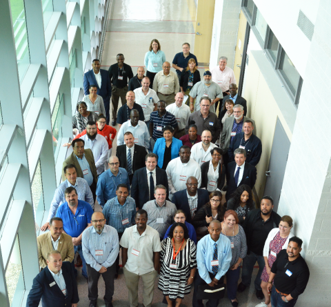 doctoral candidates stand in McGowan