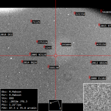 Asteroid measurement detection of NEO object Pamela